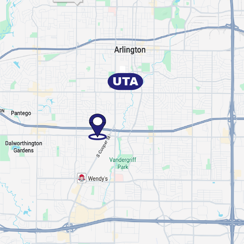 map from utarlington to taco azul